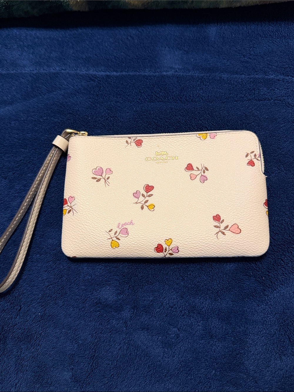 Coach Floral Wristlet Clutch